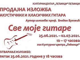 Danas otvaranje izložbe gitara u pećinačkom Kulturnom centru