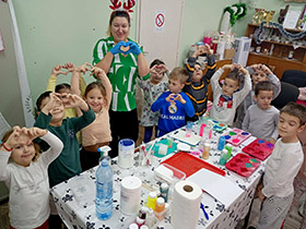 Novogodišnje druženje dece i Čarobnica