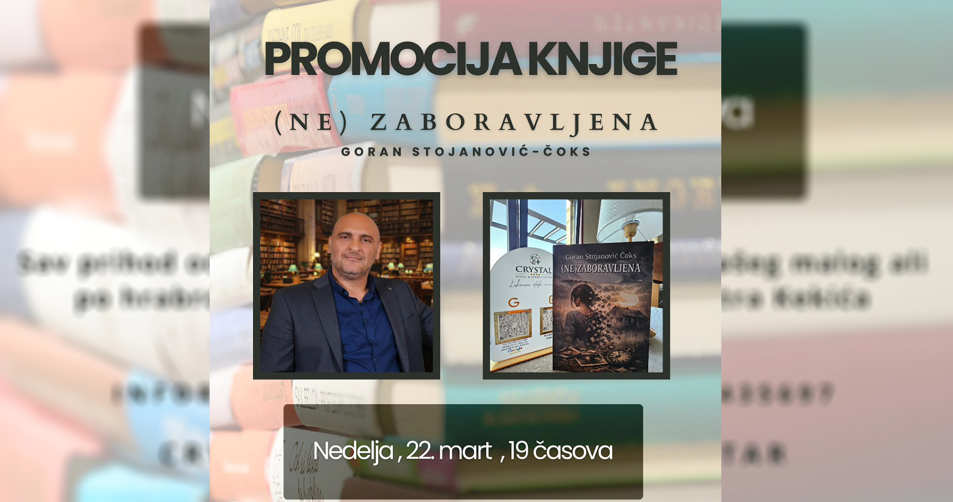 У недељу промоција збирке песама (Не)Заборављена