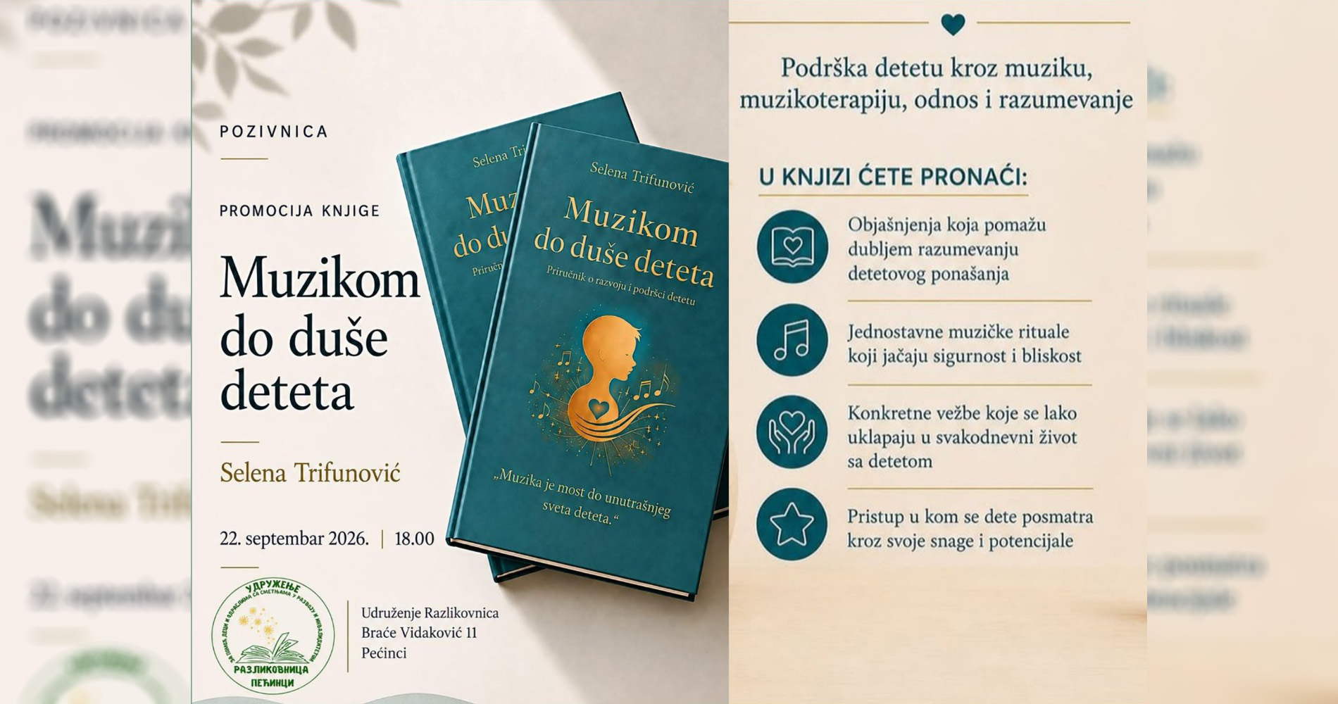 У уторак промоција књиге „Музиком до душе детета“