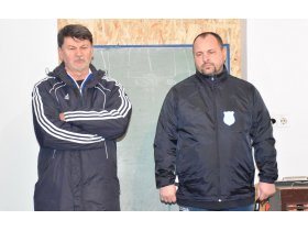 Tomislav Ćirković predsednik kluba i Neša Jovanović trener