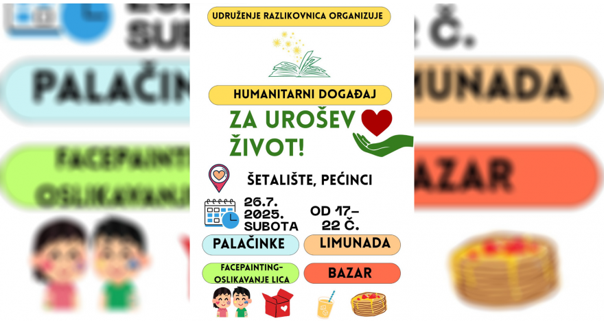 Razlikovnica organizuje humanitarni bazar za Uroša
