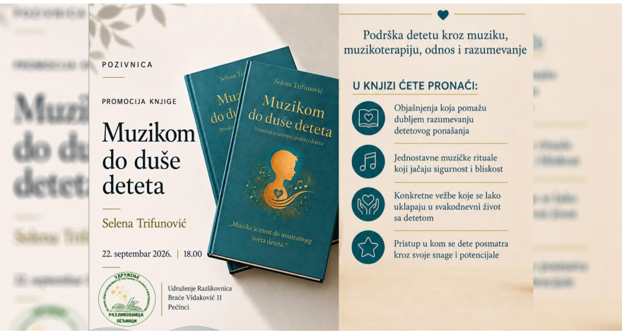 У уторак промоција књиге „Музиком до душе детета“